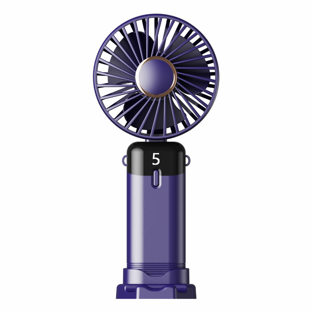 Unisex nan rechargeable portable handheld and desk fan with LED battery indicator Bowlift