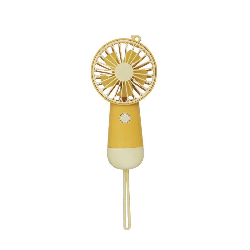 Women's portable handheld fan with ergonomic design and USB charging function Bowlift