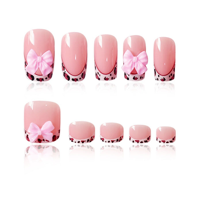 Artistic Nail Set with Bow Accents Bowlift