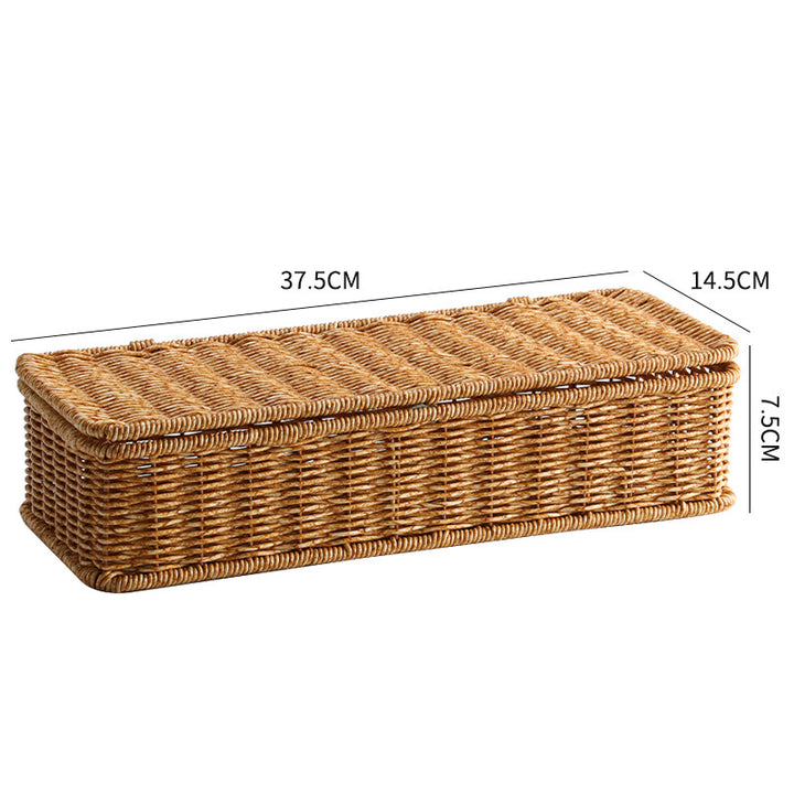 Unisex Rectangular Storage Basket with Removable Fabric Insert Bowlift