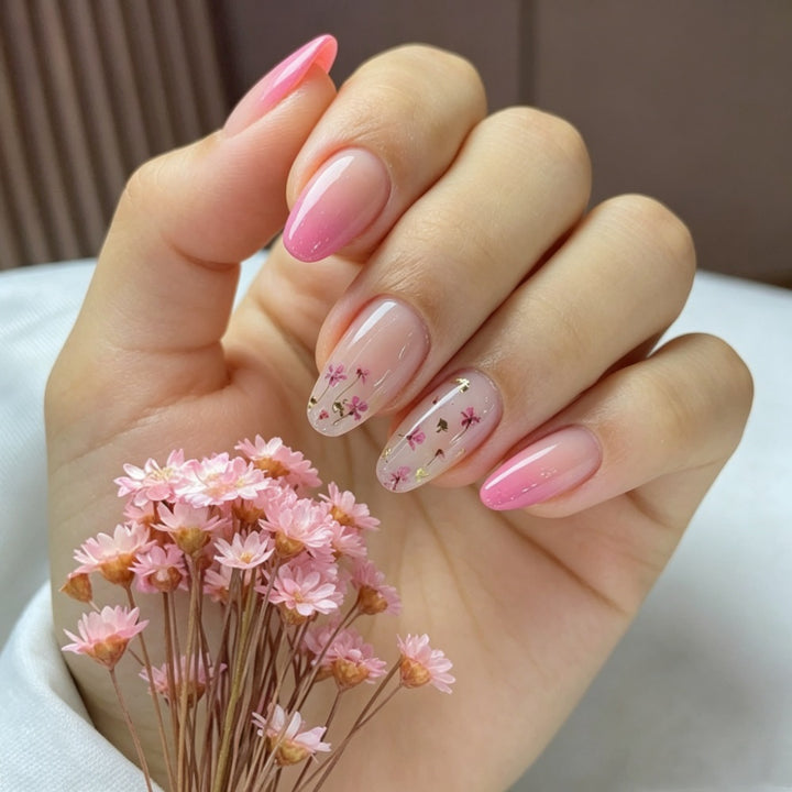 Floral Gradient Press-On Nails Bowlift