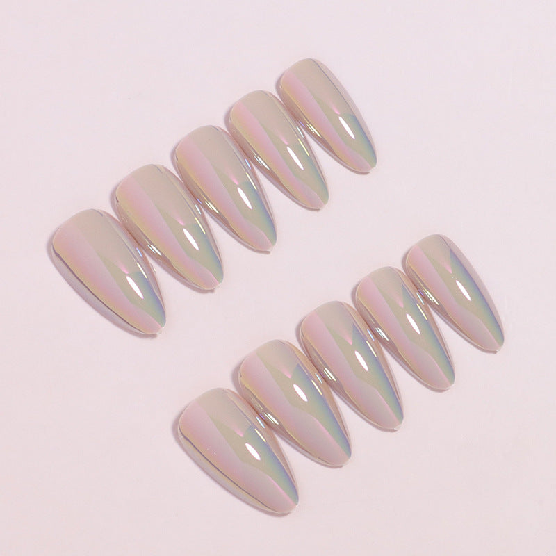 Iridescent Press-On Nail Tips Bowlift