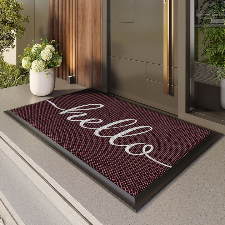 Stylish Paw Print Welcome Mat Bowlift