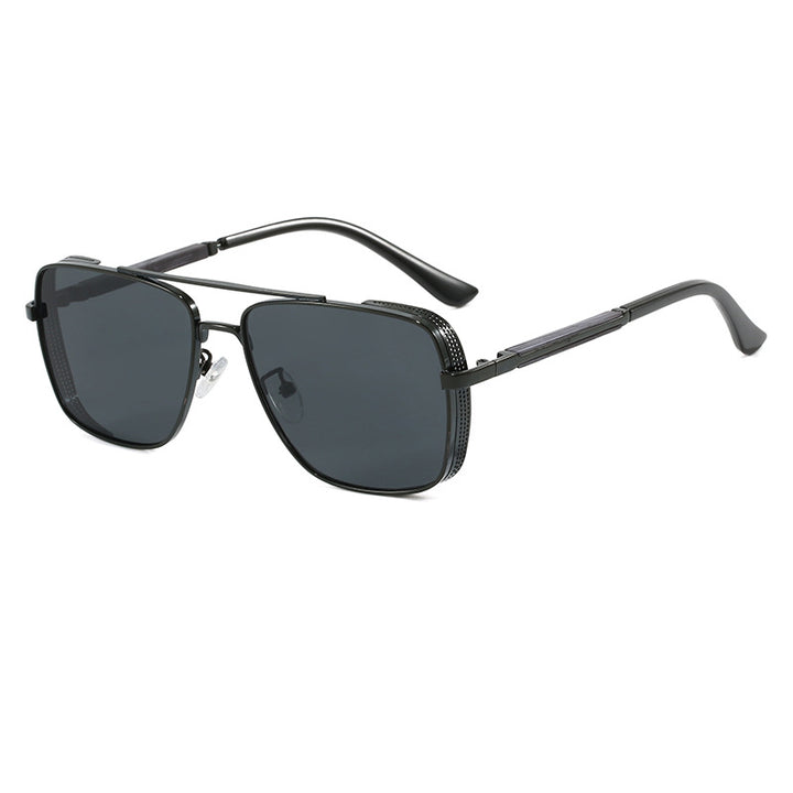 Women's fashionable square sunglasses with luxurious metal accents Bowlift