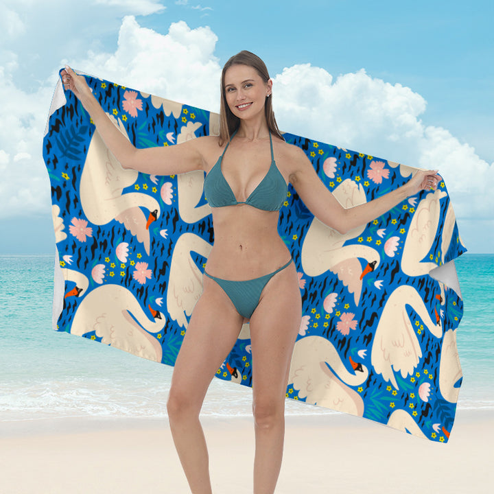 Beach towel with creative surf designs Bowlift