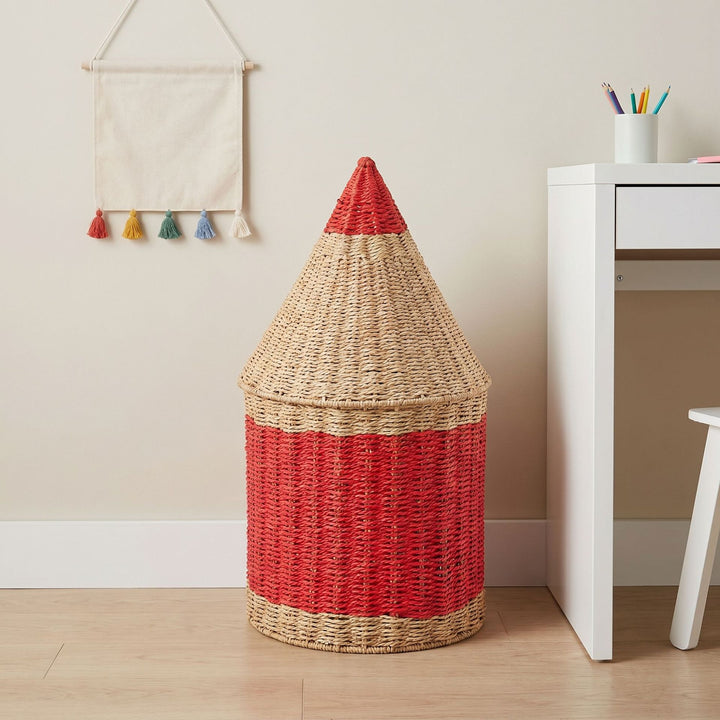 Playful storage basket in pencil design Bowlift