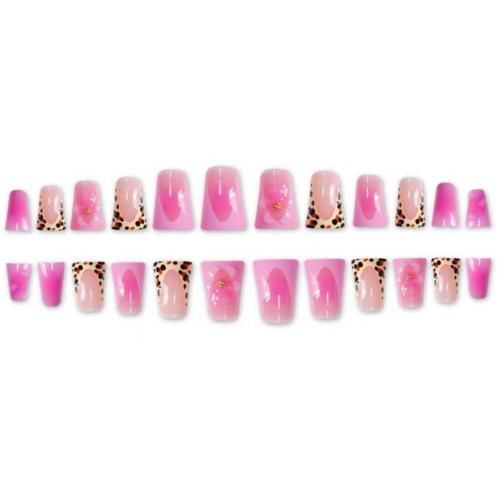 Artistic Floral Stiletto Nail Art Extensions Bowlift