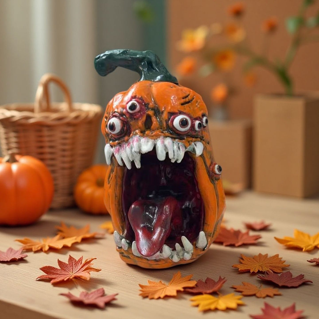 Creepy Pumpkin Figure Bowlift