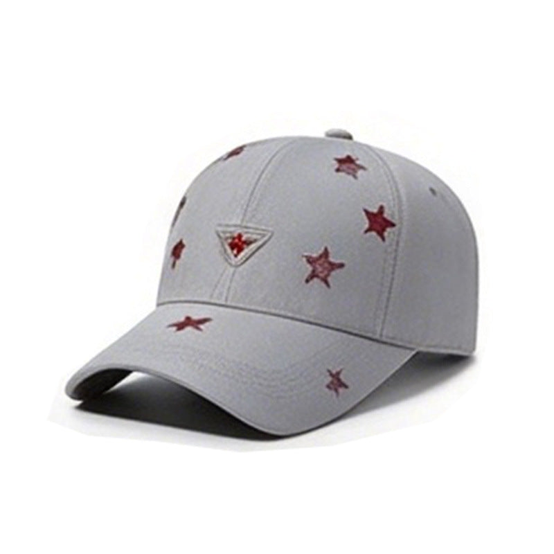 Women's Baseball Cap with Star Motif Bowlift