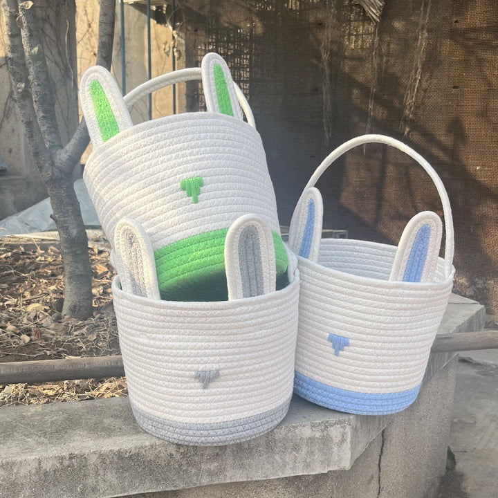 Women cute storage basket with bunny ears Bowlift