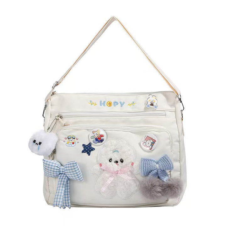 Plush Embellished Handbag Bowlift
