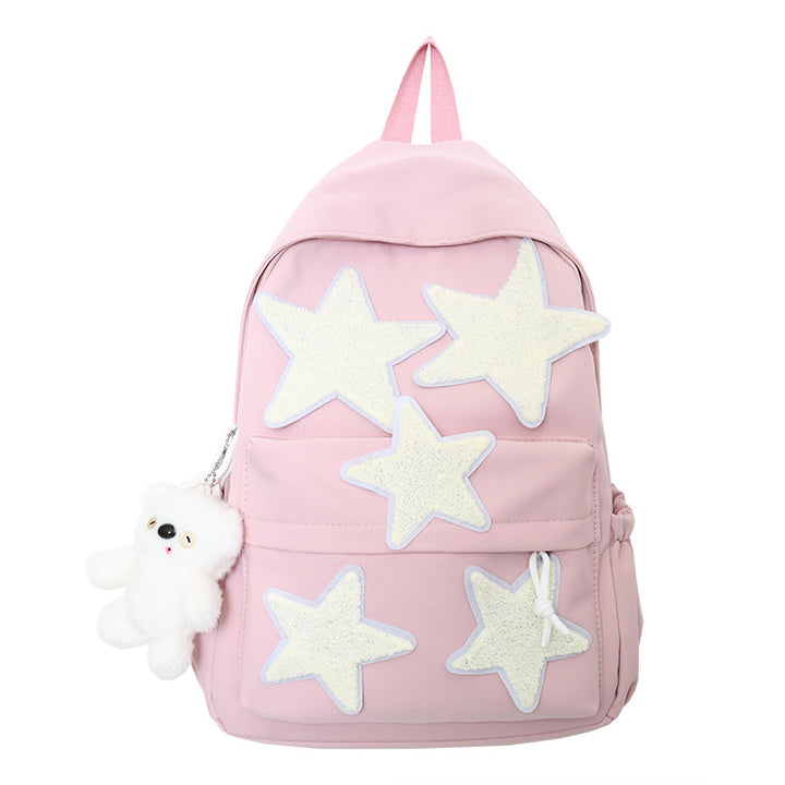 Fun Decorative Star-Patterned Backpack Bowlift