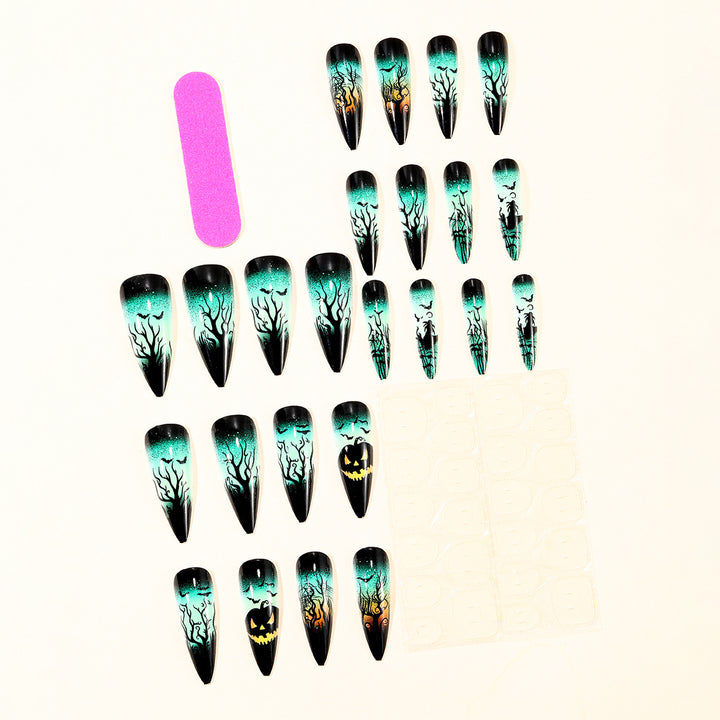 Halloween-Inspired 3D Stiletto Nail Art Extensions Bowlift