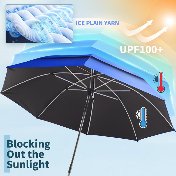 Women Adjustable Parasol with Clip-Mount Bowlift