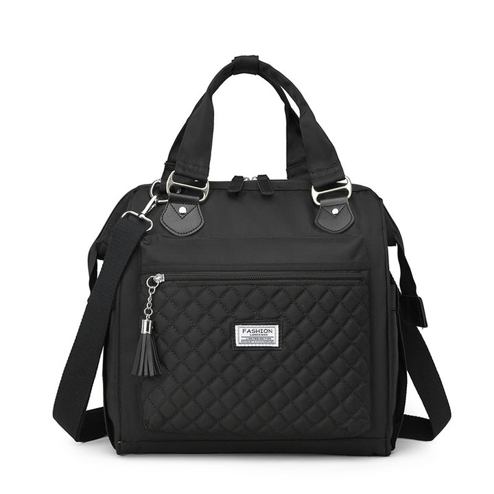 Structured Quilted Satchel Bag Bowlift