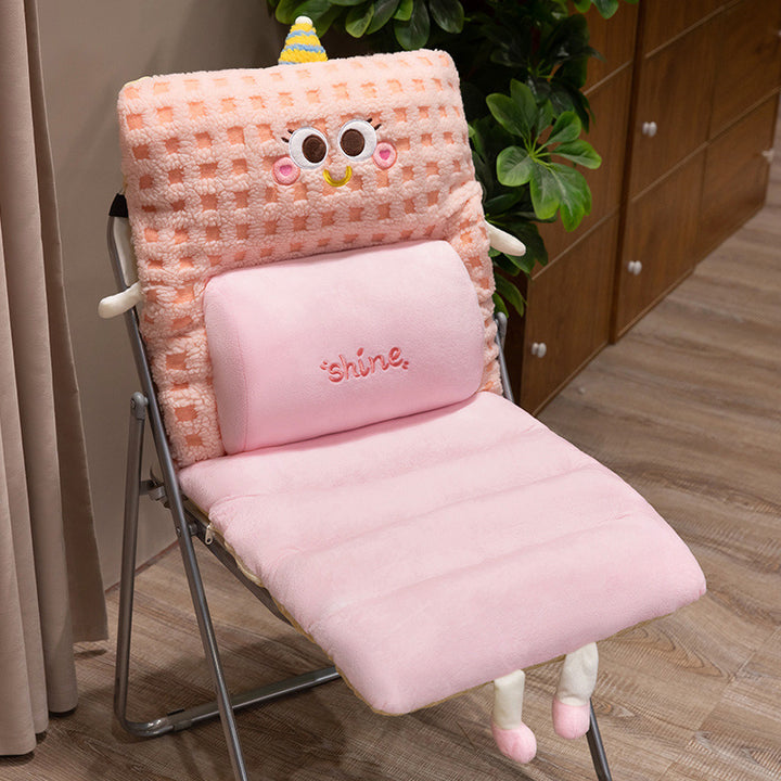 Plush comfort seat cushion with back support Bowlift