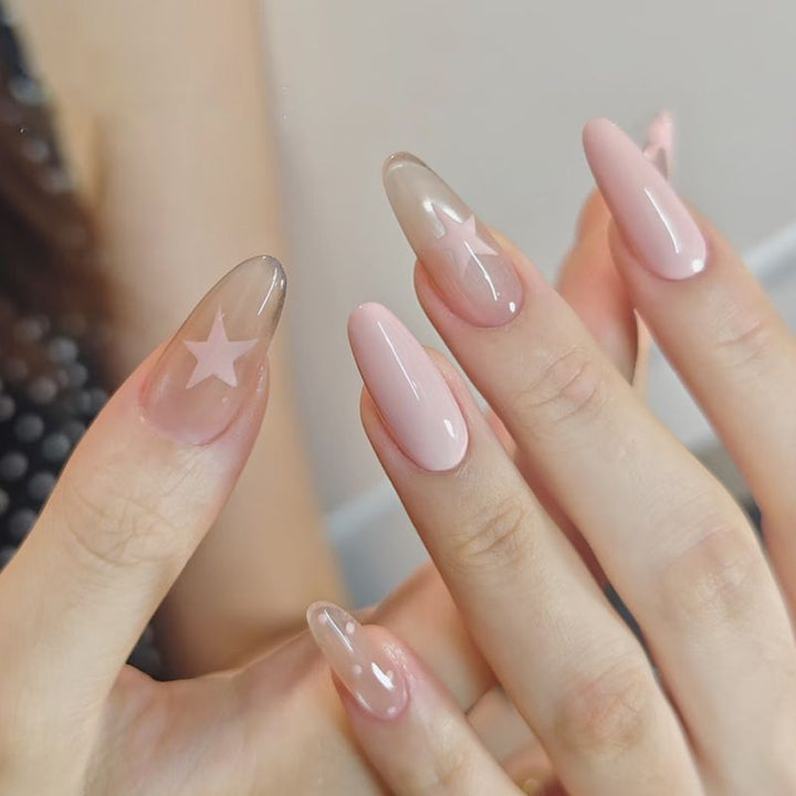 Artificial nails with elegant ombre finish Bowlift