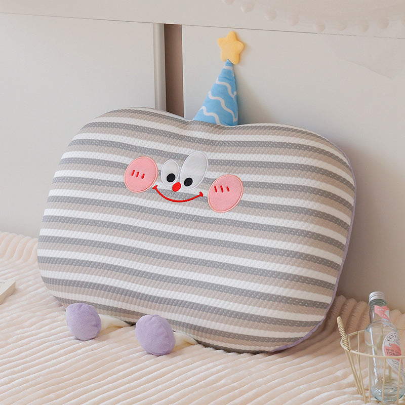 Plush pillow in cookie shape with cute face Bowlift