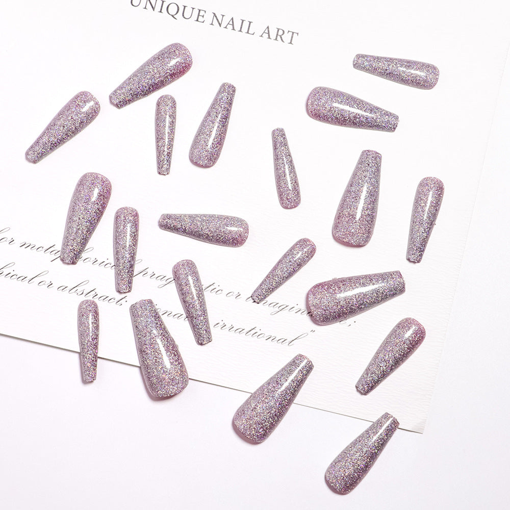Glamorous Glittering Press-On Nail Tips Bowlift