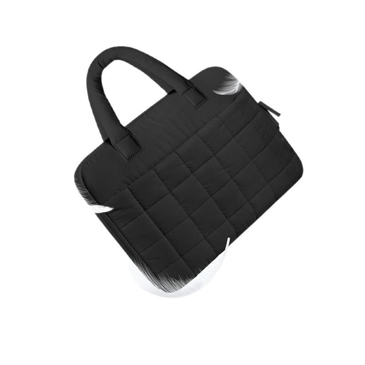Padded Laptop Handbag with Versatile Interior Pockets Bowlift