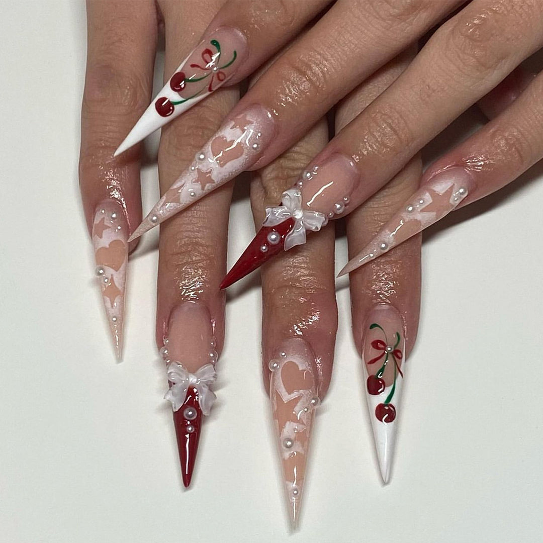 Artificial Nail Art with Festive Designs Bowlift