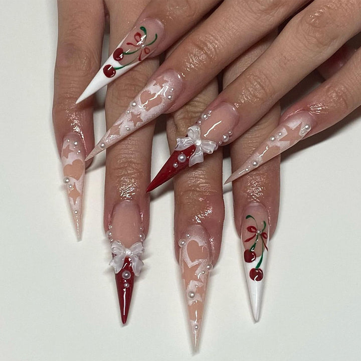 Artificial Nail Art with Festive Designs Bowlift