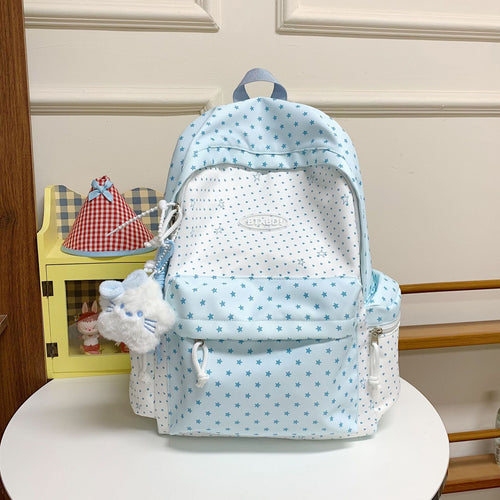 Star-Printed Children's Backpack Bowlift