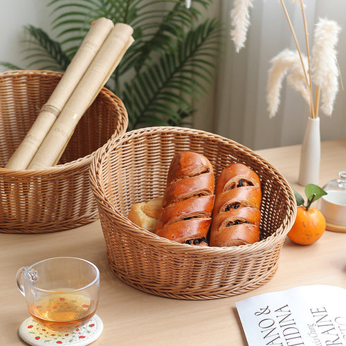 Natural Woven Bread Basket Bowlift