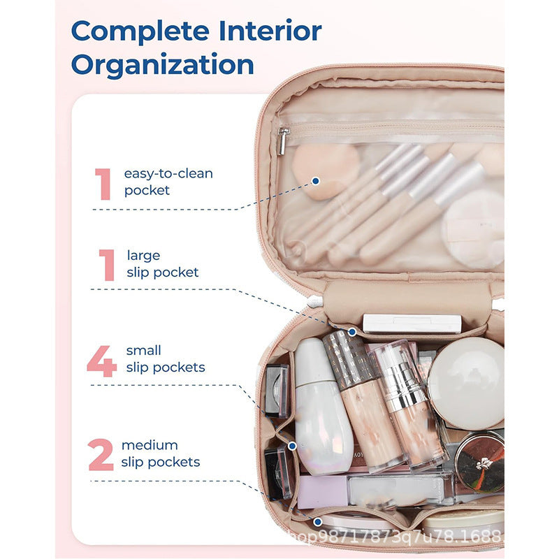 Cosmetic organizer bag with practical compartments Bowlift