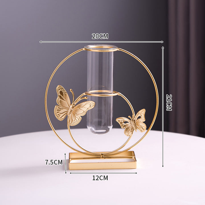 Decorative Butterfly Glass Test Tube Vase Holder