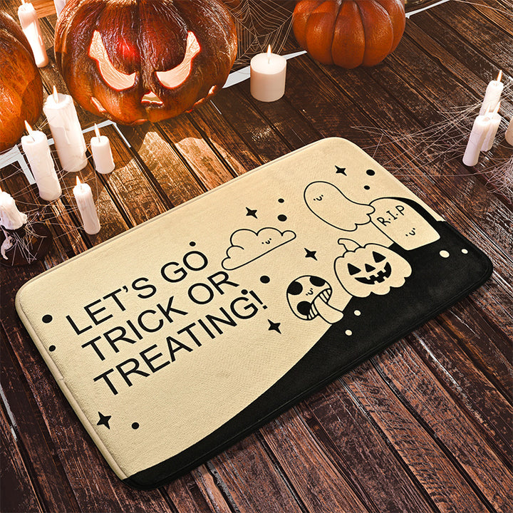 Halloween-Themed Decorative Bath Mat