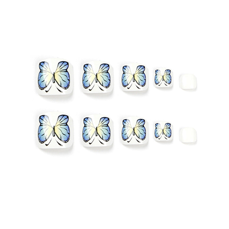 Artificial nails with butterfly design Bowlift