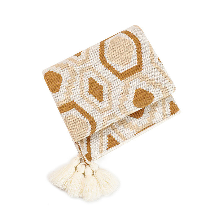 Decorative Geometric Throw Blanket