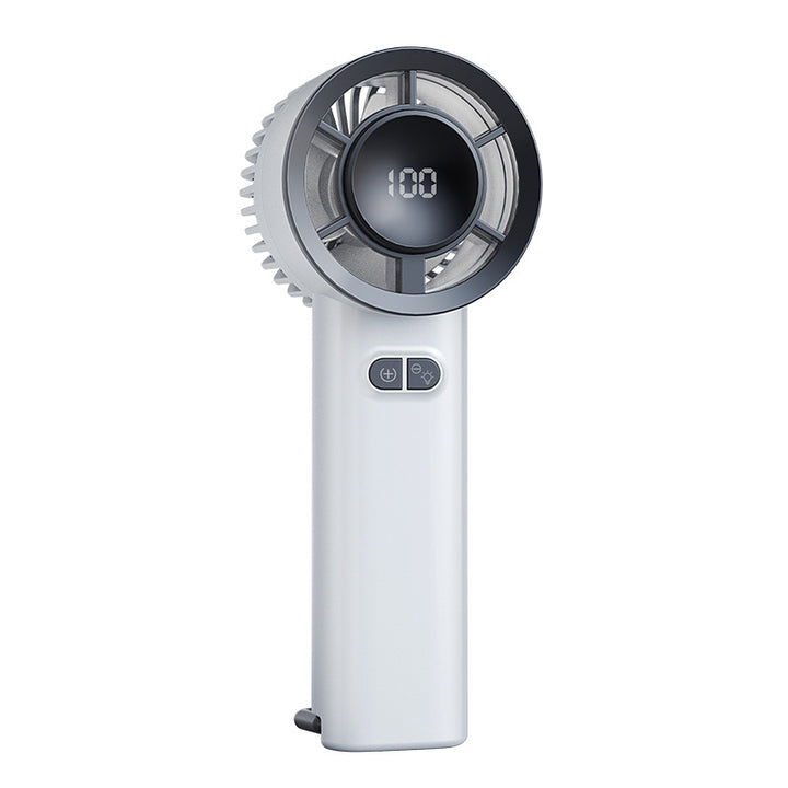 Women Portable Hand Fan with Digital Display Bowlift
