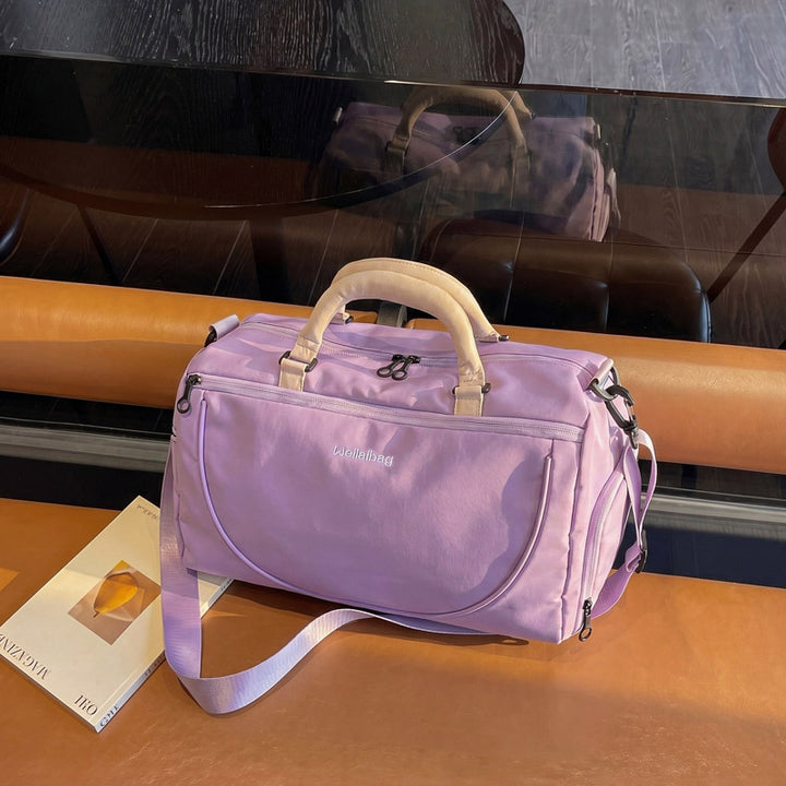 Sporty Duffel Bag With Versatile Compartments Bowlift