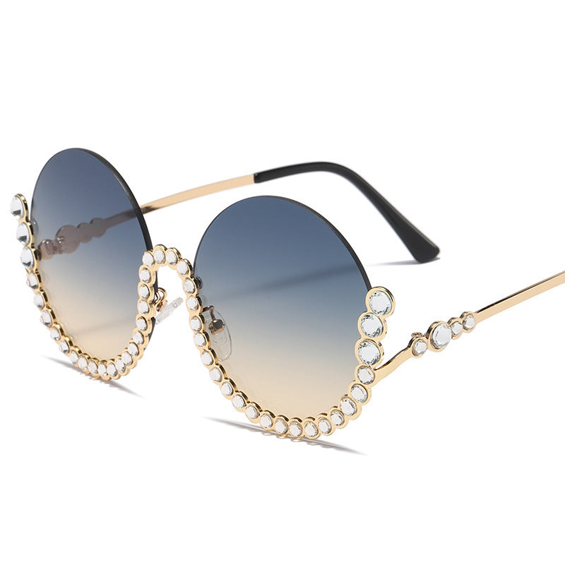 Women's Designer Sunglasses with Glamorous Crystal Accents Bowlift