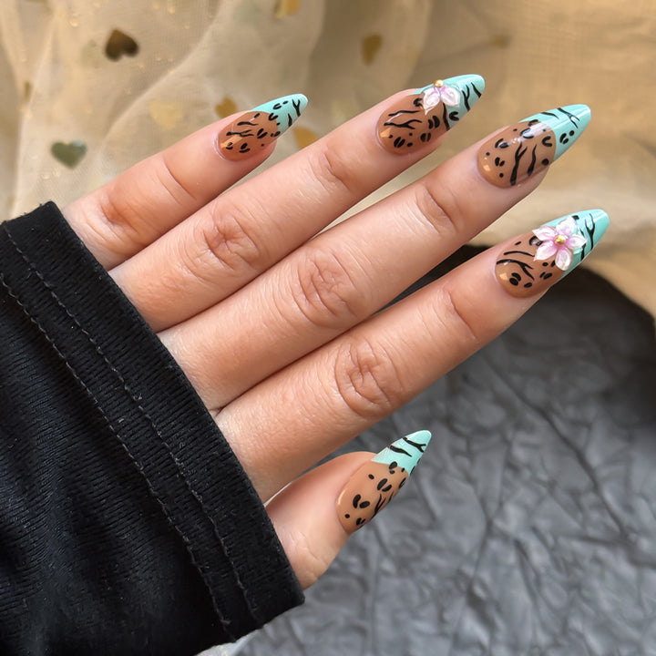 Creative Artistic Press-On Nail Set Bowlift