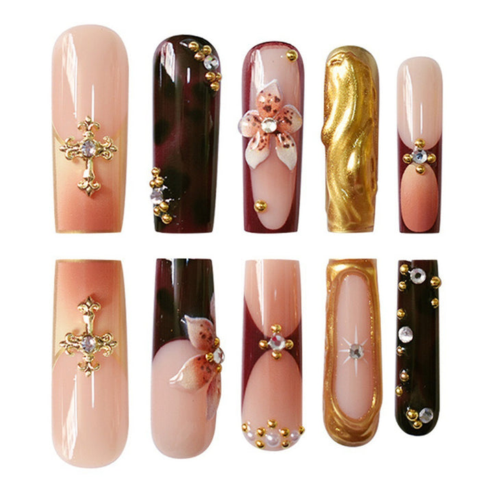 Ornate Press-On Nail Art Set Bowlift