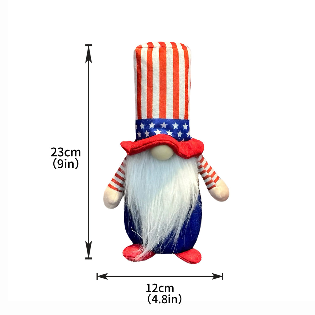Unisex decorative gnome figure with a tall top hat and long artificial beard Bowlift