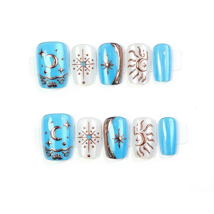Celestial Press-On Nail Art Set Bowlift