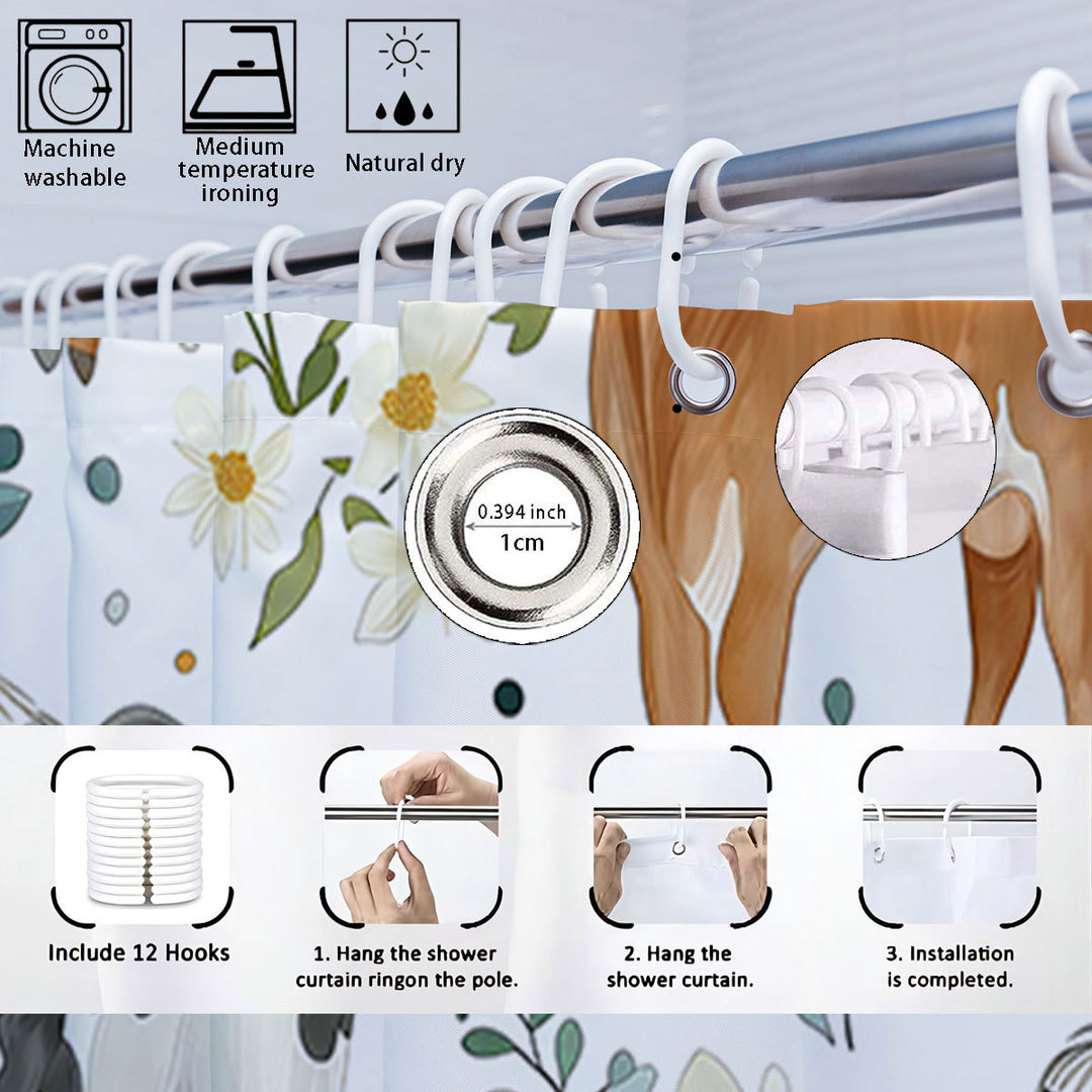 Cartoon Lamb-Themed Bathroom Décor Set Bowlift
