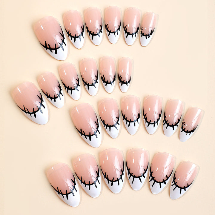 Creative nail art set with original sewing design Bowlift