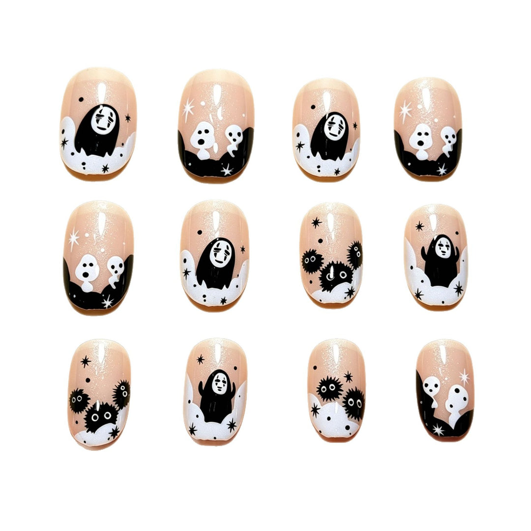 Halloween-Themed Fun Press-On Nail Art Bowlift