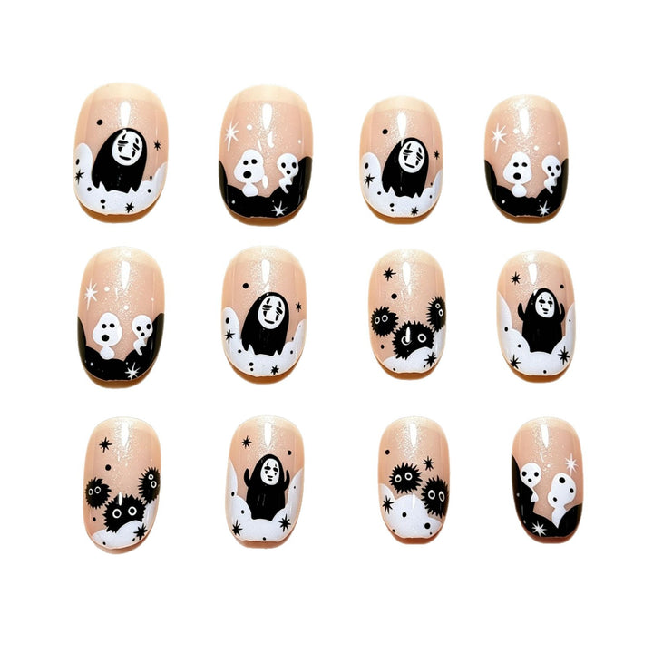 Halloween-Themed Fun Press-On Nail Art Bowlift