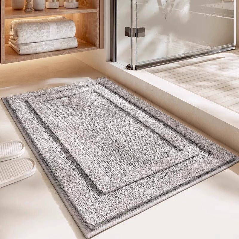 Contemporary Abstract Bath Rug Bowlift