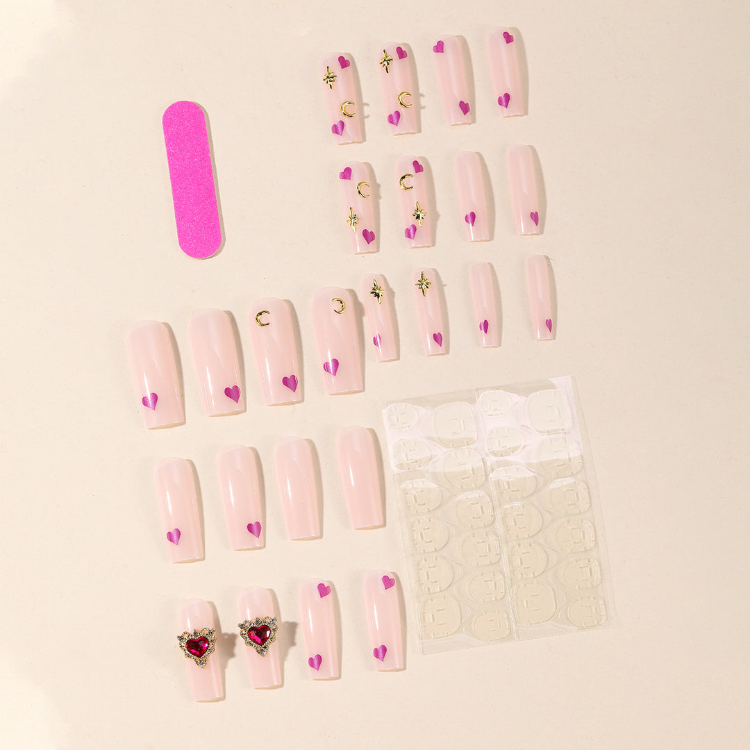 Artistic 3D Heart Nail Art Bowlift