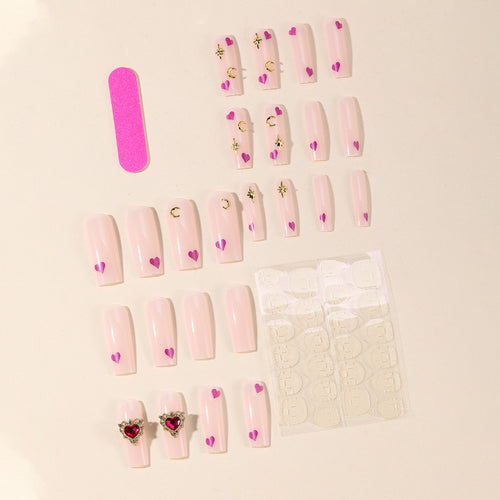 Artistic 3D Heart Nail Art Bowlift