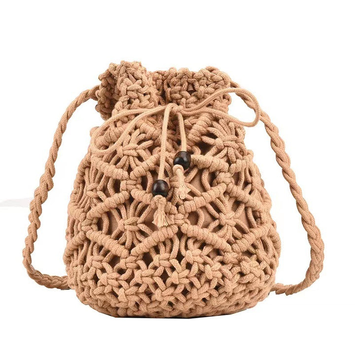Hand-knotted shoulder bag in playful animal design Bowlift