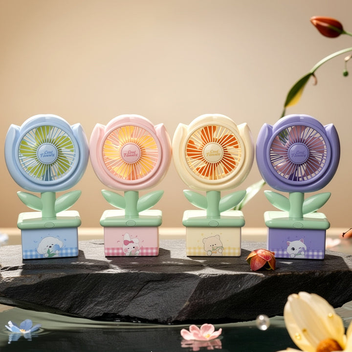 Ladies decorative mini table fan Bowlift