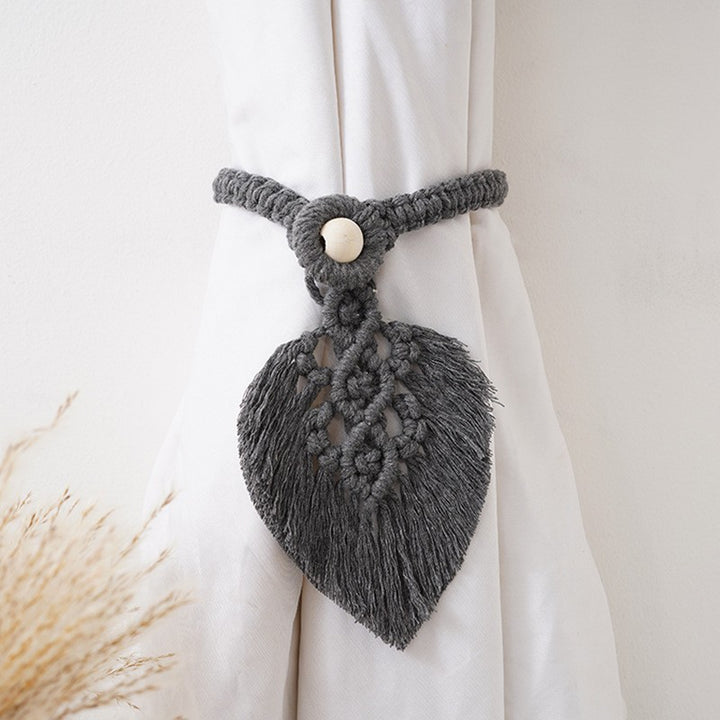 Macrame Curtain Tieback Holder Bowlift